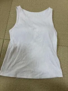 最終★Lサイズ　ユニクロ　UNIQLO アメリカンスリーブブラトップ　ホワイト