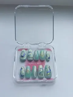 【お値下げ】ミントグリーン ネイルチップ 10個入り