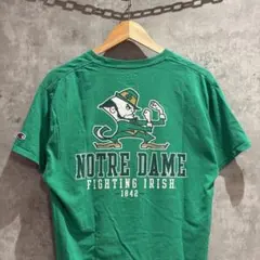 【送料無料】Champion ノートルダム大学 Tシャツ 古着 カレッジロゴ