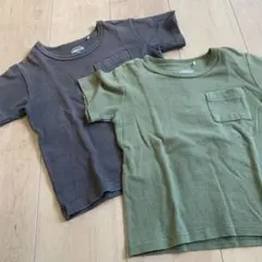 コットンTシャツ　2枚セット　110