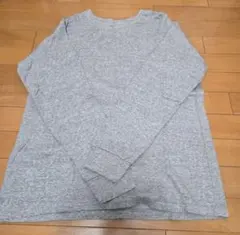 UNIQLO グレー 長袖 L 綿100%