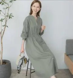 美品✨アーバンリサーチロッソ　ROSSO スキッパー　シャツ ワンピース