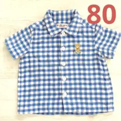 【ミキハウス】襟付きシャツ　80サイズ