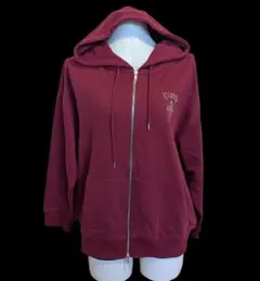 INGNIバックラインストーンクロスス ウェットチュニックパーカー フリーサイズ