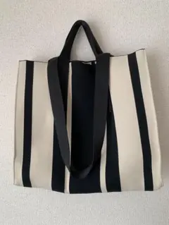 ZARA ストライプ　2way トートバッグのサムネイル