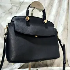 訳あり　FURLA　2way ショルダーバック　ブラック　マイパイパー