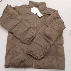 【新品】UNIQLO ウルトラライトダウンジャケット L ブラウン(3Dカット)