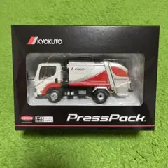 極東開発工業　プレス式ごみ収集車　プレスパック　1/43 ミニカー