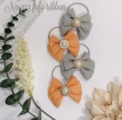 ♡No.153 4個セット！リボンヘアゴム♡