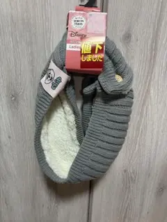 Disney チップ ネックウォーマー グレー　マフラー　新品