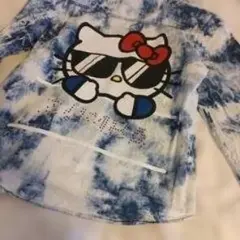 ZUMBA×ハローキティバックプリントデニム風シャツ