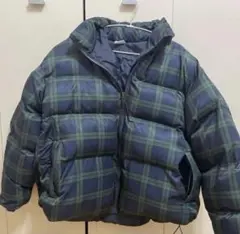 チェックダウンジャケット ダウンジャケット