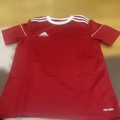 adidas 赤 climalite シャツ