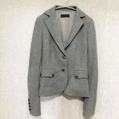 美品✦iCB テーラードジャケット XS グレー ウールアンゴラ 高級 小さい