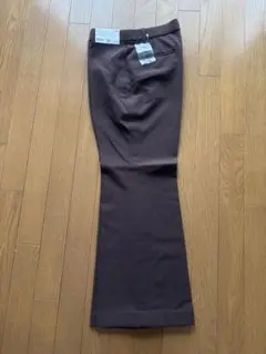 UNIQLO スマートフレアパンツ M ダークブラウン