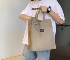 トートバッグ A4対応 シンプル 通勤通学 男女兼用　サブバッグ