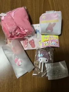 マイメロ 4点　カラフルキャンディーチャームなど カプセルトイ