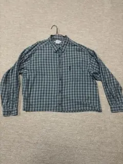 Columbia チェックシャツ 短丈　y2k リメイク