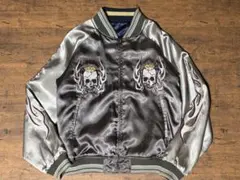 50s スーベニアジャケット 刺繍スカジャン レプリカ ネイビー M - メルカリ