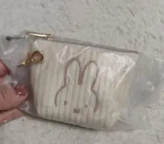 【新品】ミッフィー♡CORDUROY マイクロミニ台形ポーチ アイボリー