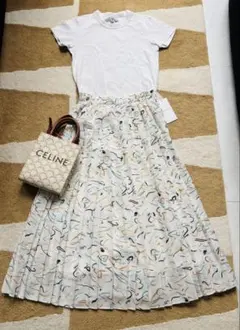 《新品タグ》TOMORROWLAND（トゥモローランド）青緑のプリーツスカート