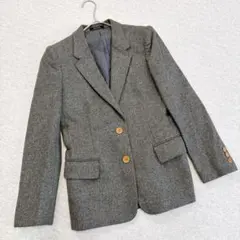 ロペマドモアゼル　テーラードジャケット　グレー　毛　肩パッド　秋冬