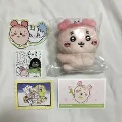 ちいかわ 古本屋カニちゃん クリップぬいぐるみ2 ガチャ、ステッカーセット