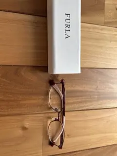 FURLA ワインレッド メガネ ケース付き