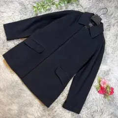 ESPRITCORE ピュア カシミヤ100% ロングコート ESPRITCORE ピュアカシミヤ100% ロングコート 日本製 濃紺 美品 - メルカリ