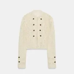 ZARA ザラ レース トグルジャケット エクリュ