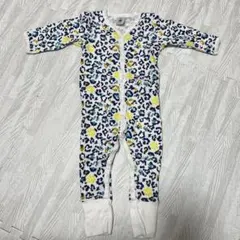 プチバトー レオパード ロンパース 6M