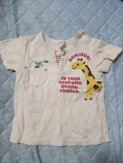 3can4on 半袖Tシャツ キリン柄 80サイズのサムネイル