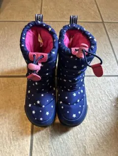 グラビス　キッズ用ネイビー星柄ブーツ　20㎝