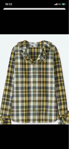 UNIQLO コラボjwanderson シアサッカーシャツのサムネイル