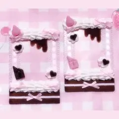 硬質ケース 2点ペアセット♡ホイップいちご とろけるチョコ