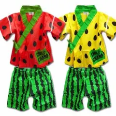 甚平 キッズ 男の子 女の子 子供 服 セットアップ 上下 セット パジャマ