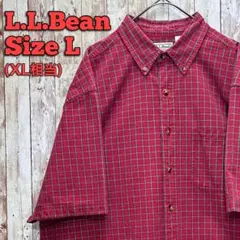 エルエルビーン 半袖 BD シャツ チェック (XL相当)