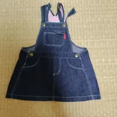mikiHOUSE デニムオーバーオール M (80-90)