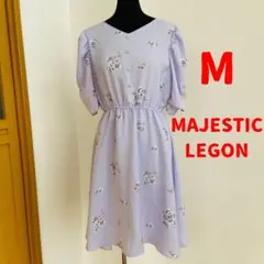 シミ有✨MAJESTIC LEGON✨レディフラワーワンピース✨Mサイズ✨訳あり