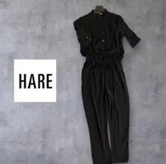 【底値】HARE ハレキーネックシャツ　ジャンプスーツ　半袖オールインワンモードのサムネイル