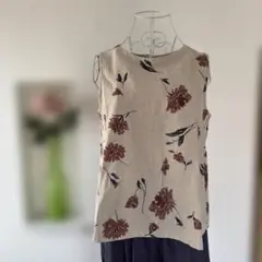 ELLlFE エリフェ 花柄タンクトップ