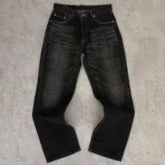 デニムパンツ　鬼ヒゲ　フィリピン製　アメカジ　グランジ　y2k darkwear