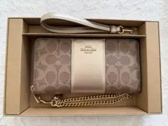 本日のみ　COACH 長財布 ゴールド　シグネチャー CX178