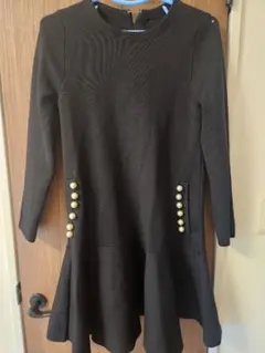 アプワイザーリッシェ　パール付きダンボールニットミニワンピース　Sサイズ