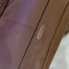 COACH ブラウンレザー ショルダーバッグ　2ウェイ