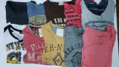 メンズ　七分丈•五分丈　Tシャツまとめ売り