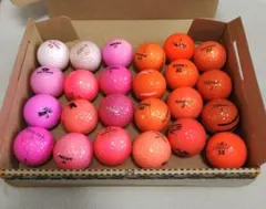 ■ゴルフロストボール■ 24個セット■オレンジ色とピンク色
