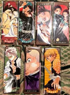 鬼滅の刃　ロングスクエア缶バッジ ジャンプフェスタ 絵札缶バッジ7個セット