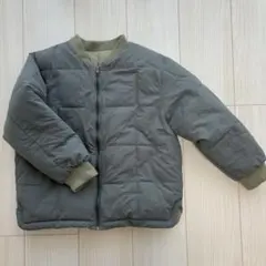 キッズ グレー キルティングリバーシブルジャケット