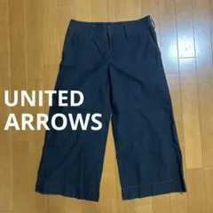 ネイビー ガウチョパンツ